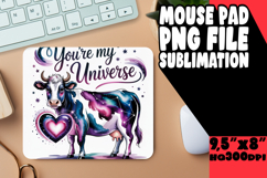 ENCHANTED MOUSE MAT MAGICAL DESIGN, Cute Cow Product Image 1
