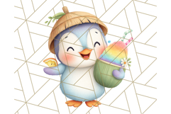 Tropical Fruit Party Animals PNG Clipart, Cute Summer Animal Product Image 4