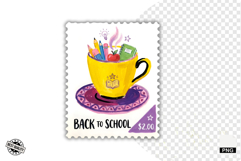 School Postage Stamps Clipart Product Image 1