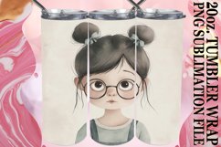 Boho Watercolor Wonders: 20oz Kids Sublimation Product Image 1
