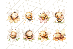 Cute Bee Clipart PNG, Adorable Bumblebee Illustrations Product Image 4