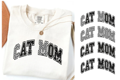 4 Cat Mom Png | Leopard Print | Checkered | Star Print Product Image 1