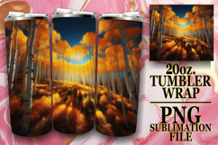 BLISSFUL SUNSETS 20oz TUMBLER WRAP, Autumn Product Image 1