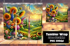 Sublimation-Ready 20oz Design , Flower Product Image 1