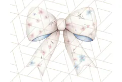 Pastel Blue Fairy Garden Clipart, Enchanted Cottagecore Png Product Image 4