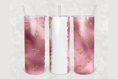 Custom Name Maroon Pearl gold glitter 20 oz tumbler design Product Image 1