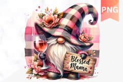Blessed mama Sublimation Gnome - PNG Design Product Image 1