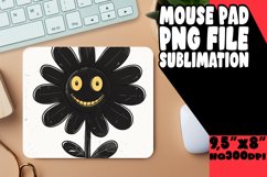 Cheerful Retro Petals: Mouse Pad Designs Art PNG Product Image 1