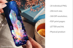Crystals &amp; Flowers Printable bookmarks, bookmark sublimation Product Image 2