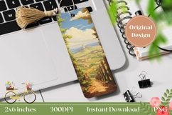 Vintage Bookmark Printable, Vineyard Bookmark Design Product Image 1