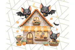 Halloween Candy Shop Clipart PNG, Trick or Treat Clip Art Product Image 4
