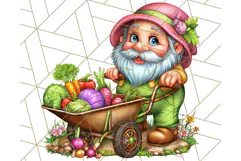 Gnomes at Work Clipart PNG, Cute Gnomes PNG Illustration Product Image 4