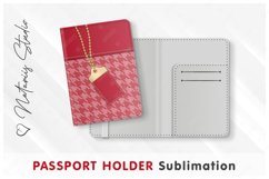 2 Trendy Fashion patterns - Passport Holder sublimation. Product Image 2
