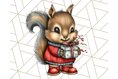 Christmas Animal Clipart, Festive Animals in Holiday Outfits Product Image 4