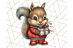 Christmas Animal Clipart, Festive Animals in Holiday Outfits Product Image 4