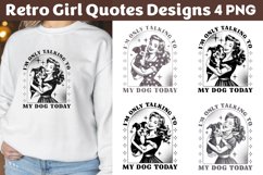 Retro Girl Quotes Designs png Product Image 1