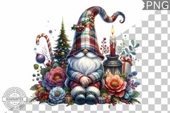 Christmas Gnome Sublimation - Clipart PNG Design Product Image 1