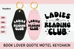 Book Lover Motel Keychain SVG Vol. 2 | Ladies Reading Club Product Image 1