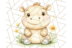 Pastel Safari Jungle Baby Animals PNG Clipart, Nursery Product Image 4