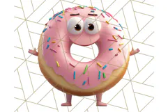 Cute Food PNG Clipart, 3D Adorable Kawaii Characters Png Product Image 4