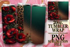 SWEET HARMONY 20oz TUMBLER WRAP, Leopard Prints Product Image 1
