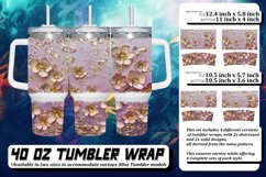 Dazzling Leopard Blossom Sublimation 40oz Product Image 1