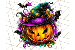 Pumpkin Party Halloween Clipart PNG, Cute Spooky Elements Product Image 4