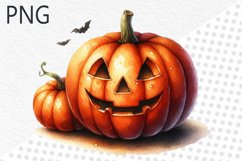 Halloween Pumpkins Sublimation - Clipart PNG Design Product Image 1