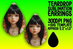 Gorgeous Teardrop Earrings Design Art , Fairy Product Image 1