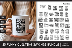 35 Funny Quilting Quote SVG For Quilters Bundle Product Image 1