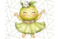 Tropical Tiki Friends PNG Clipart, Cute Summer Art Product Image 4