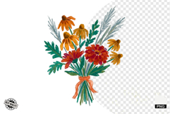 Autumn Wildflowers Meadow Clipart Product Image 1