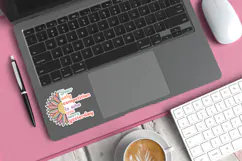 Motivational Quote Sticker SVG | Who You Were Yesterday Product Image 3