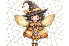 Halloween Fairy Clipart PNG, Spooky Cute Character Art Product Image 4
