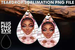 VIBRANT Teardrop Earrings Ideas, Afro Girl Product Image 1