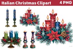 Italian Christmas Clipart PNG Product Image 1