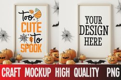 Mockup|Halloween Sign Mockup,Christmas Round Sign Mockup Product Image 1
