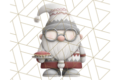 Cozy Winter Gnome Clipart PNG, Christmas Gnome Clip Art Product Image 4