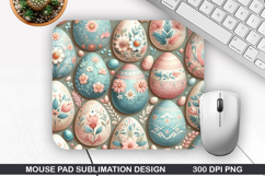 Easter Eggs Mouse Pad Sublimation, Easter Mouse Pad PNG Product Image 1