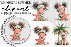 Whimsical Summer Watercolor Clipart PNG Product Image 9