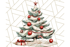 Vintage Glamorous Christmas Party Clipart PNG, Holiday Png Product Image 4