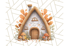 Autumn Treehouse &amp; Woodland Cabin PNG Clipart Product Image 4