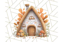 Autumn Treehouse & Woodland Cabin PNG Clipart Product Image 4