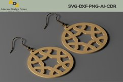 Laser Cut Jewelry Earrings / Teardrop Pendants Vectors 219 Product Image 6