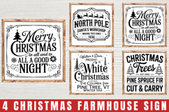 Christmas Sign Svg, Farmhouse Svg, Vintage Christmas Svg Product Image 1