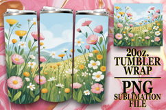 Bright Days 20oz tumbler wrap, Spring Product Image 1