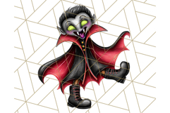 Halloween Monster Clipart PNG, Cute Spooky Characters Product Image 4
