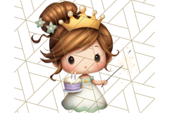 Princess Clipart PNG, Cute Royal Girl Clip Art Product Image 4