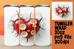 Whimsical Petal Affection Tumbler Product Image 1