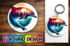 Enchanted Keychain Round Sublimation, Animals Art Product Image 1